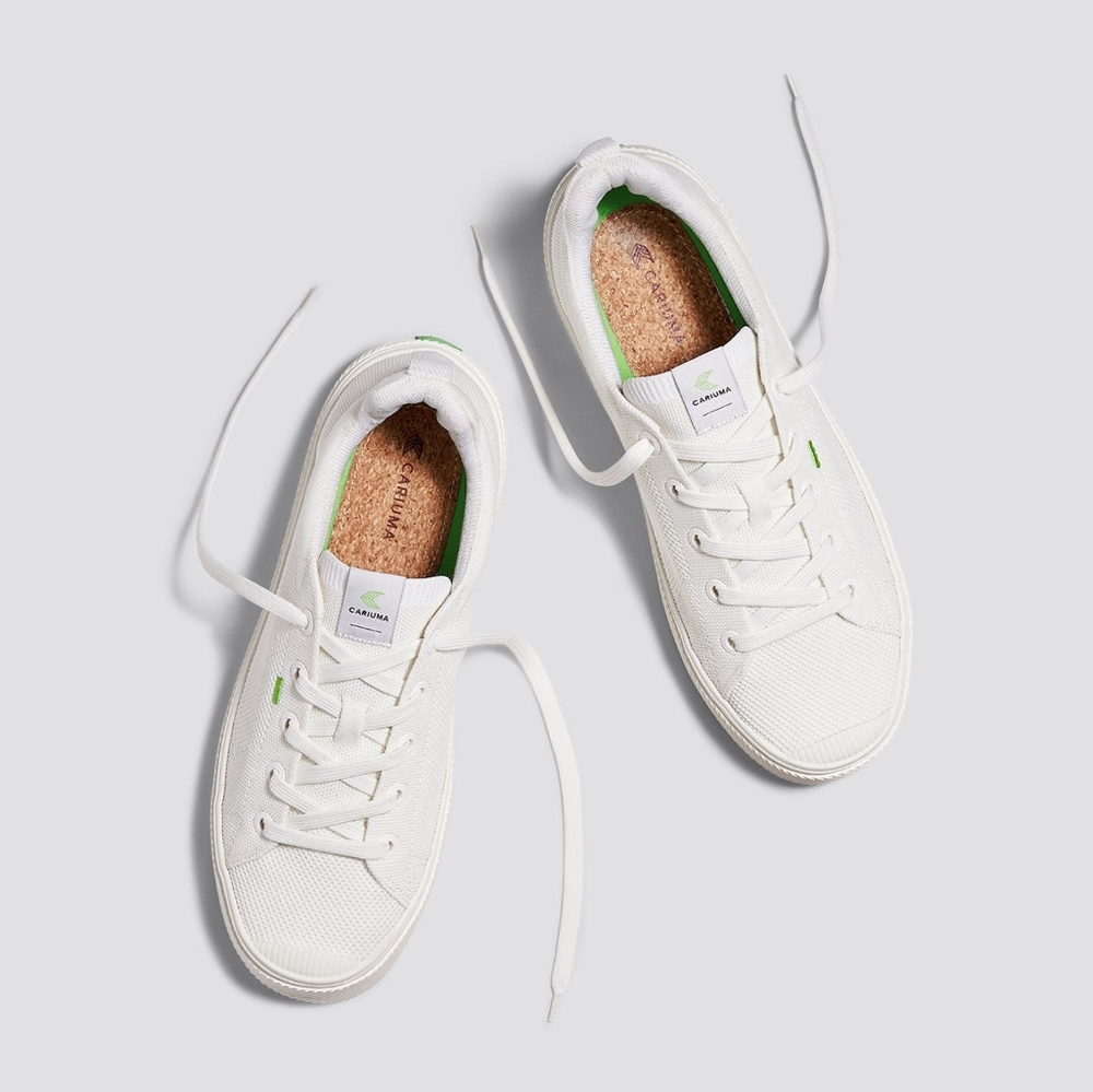 Cariuma IBI low off white knit sneaker Wms sz 9.5 Men's size 8 NIB New - Picture 2 of 16